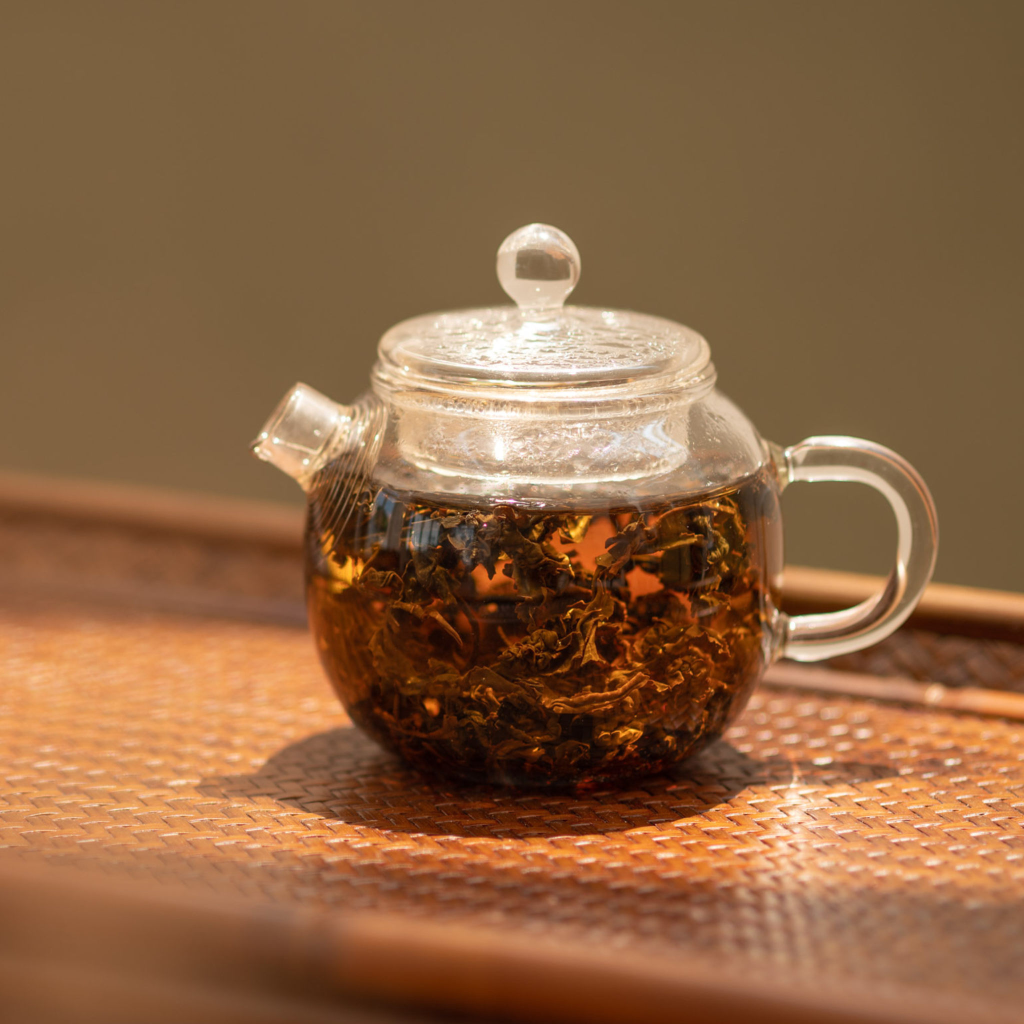 Mini Glass Chinese Teapot